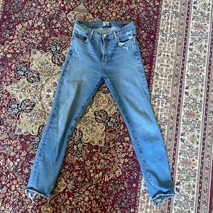 Citizens of humanity high rise crop straight leg jeans